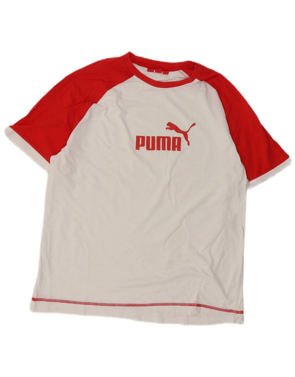 Ανδρικό γραφικό T-Shirt PUMA Top XL Λευκό, βαμβακερό