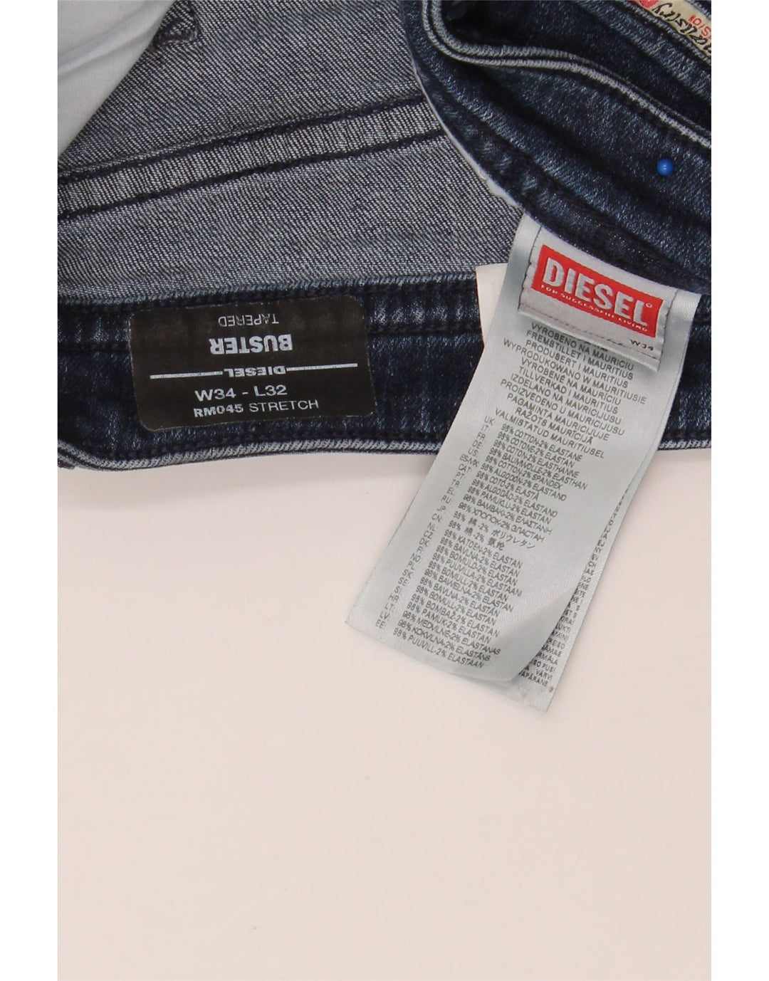 Ανδρικό τζιν DIESEL Buster Tapered W34 L34 Navy Blue Cotton