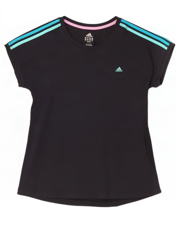 Adidas Womens Climalite T-Shirt Top UK 16/18 Large Black