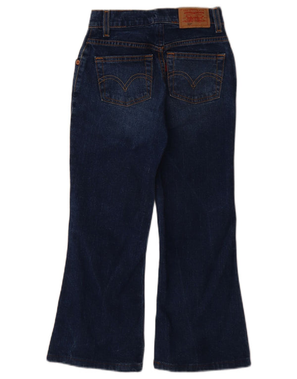LEVI'S Girls 517 Slim Flared Jeans 7-8 Years W20 L21 Blue Cotton