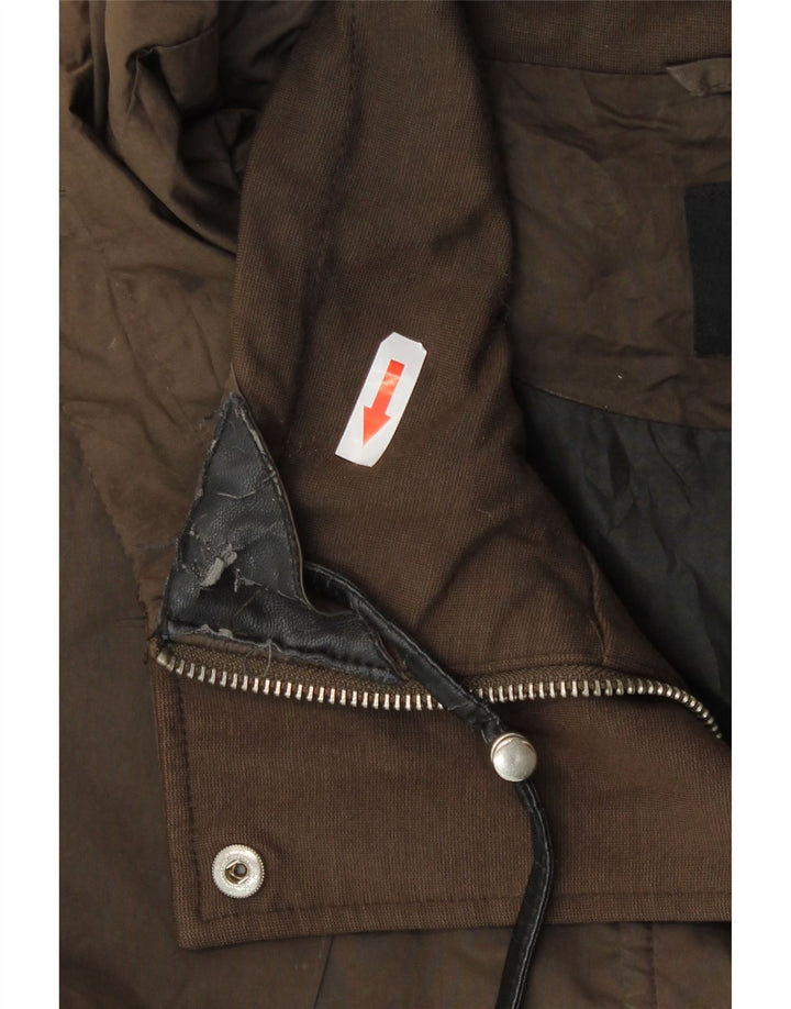 Zara Γυναικείο μπουφάν με κουκούλα Parka UK 10 Small Khaki