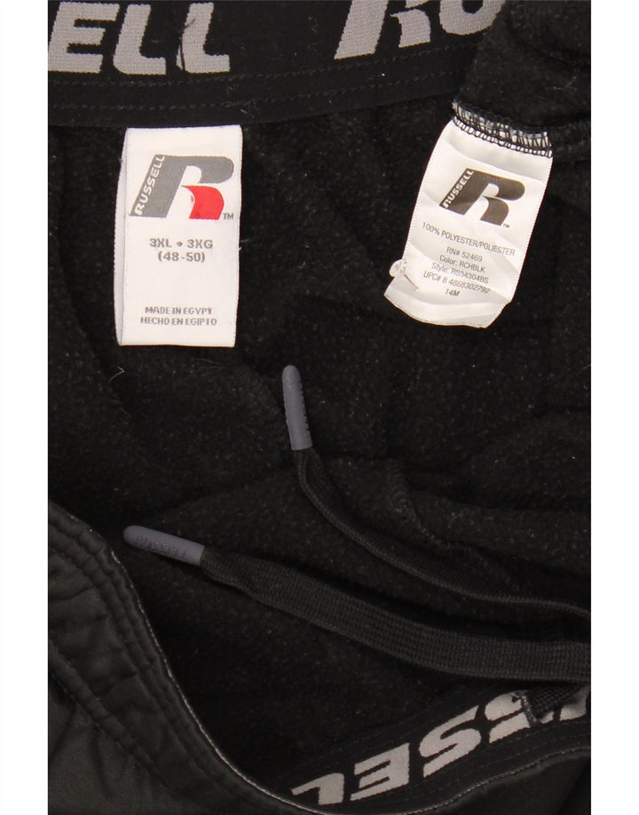 RUSSELL ATHLETIC Mens Tracksuit Trousers 3XL  Black Polyester Vintage Russell Athletic and Second-Hand Russell Athletic from Messina Hembry 