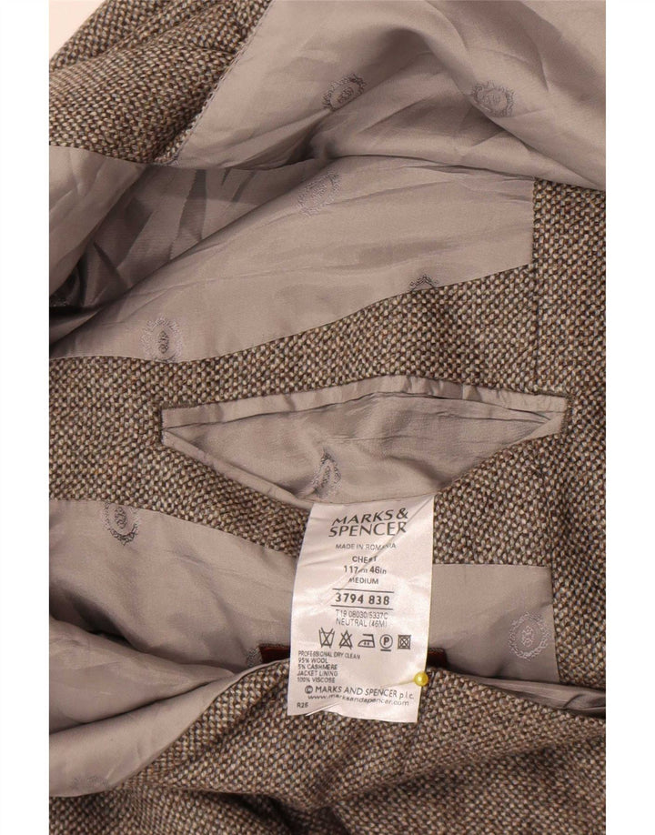 Marks & Spencer Ανδρικό σακάκι σακάκι με 3 κουμπιά UK 46 XL Γκρι μαλλί