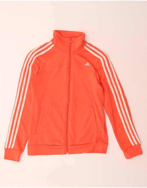 Γυναικεία αθλητική φόρμα ADIDAS Climalite Top Jacket UK 8/10 Small Orange