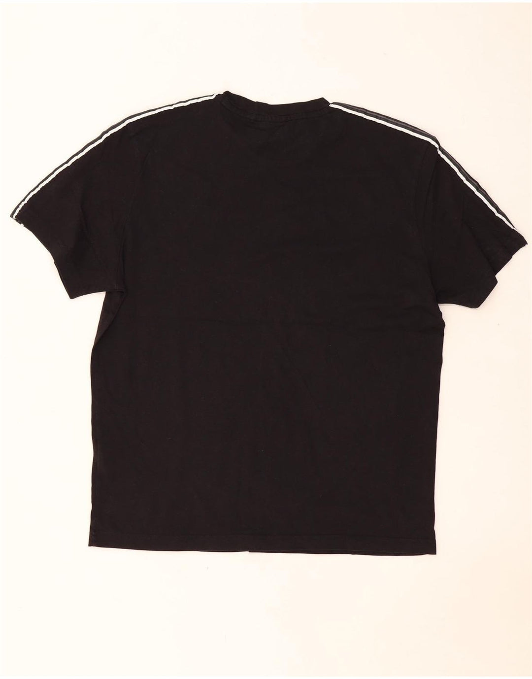 CHAMPION Ανδρικό γραφικό T-Shirt Top μεγάλο μαύρο βαμβακερό