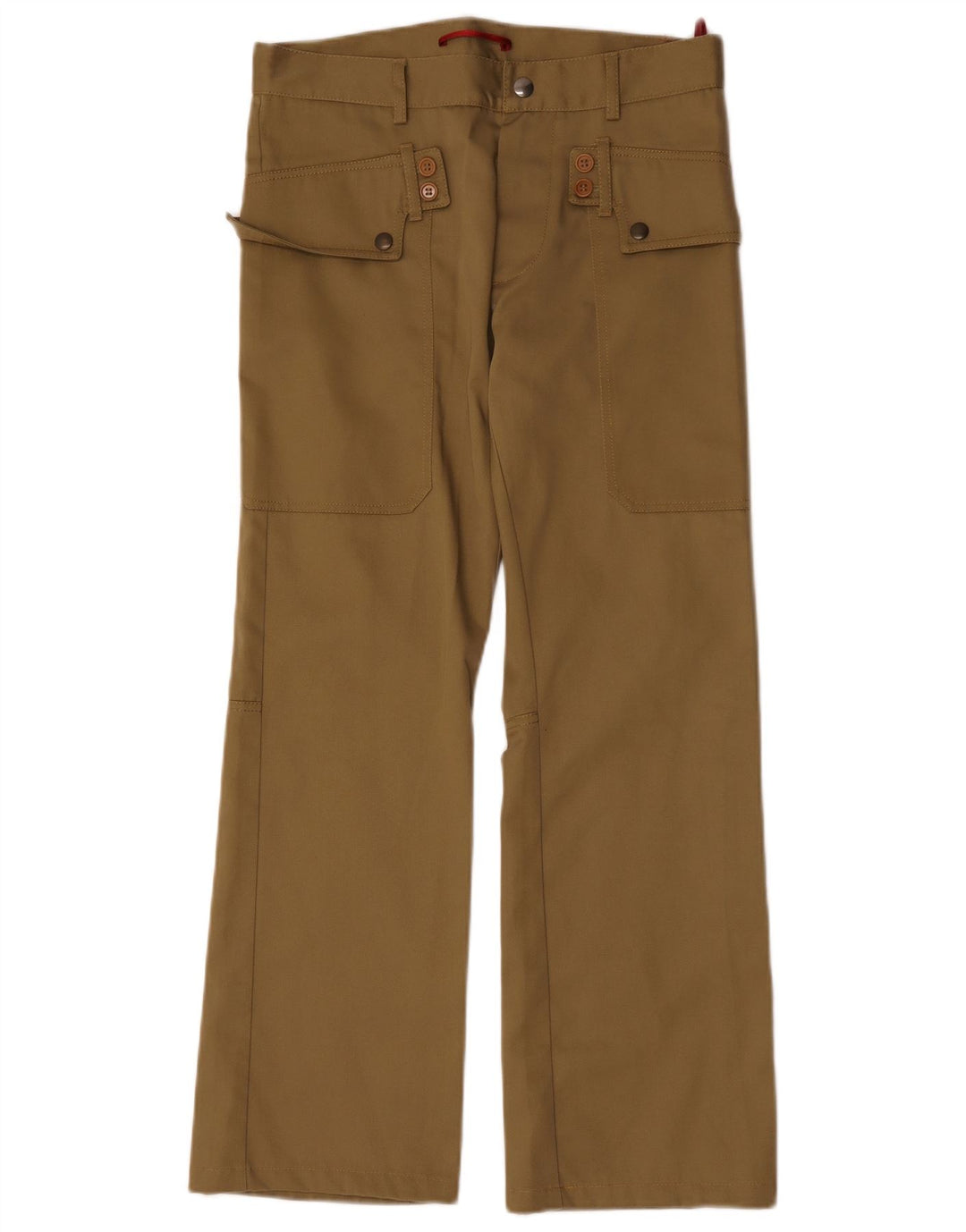 David Mayer Γυναικείο Bootcut Cargo Παντελόνι IT 46 Large W31 L29 Khaki