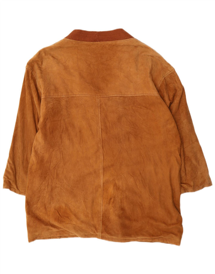 Vintage Ανδρικό Suede Jacket UK 40 Large Brown