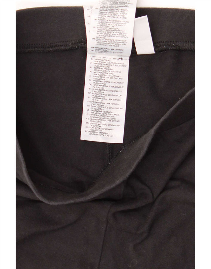 Γυναικείο κολάν Adidas UK 10 Small μαύρο βαμβακερό