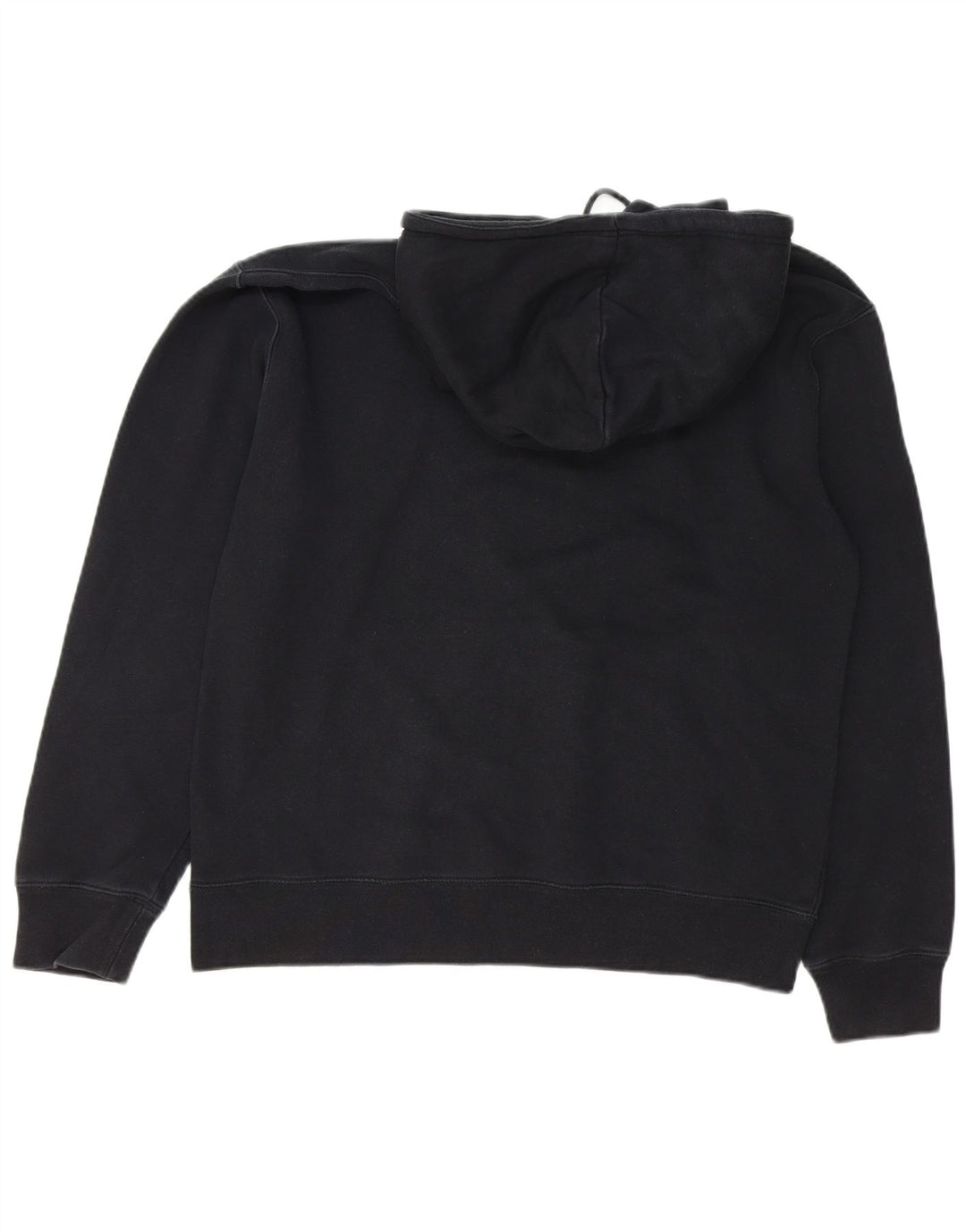 NIKE Mens Graphic Hoodie Jumper Medium Black Cotton
