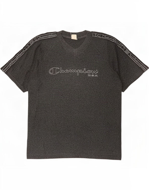 Ανδρικό γραφικό T-Shirt Champion Top XL Γκρι βαμβακερό