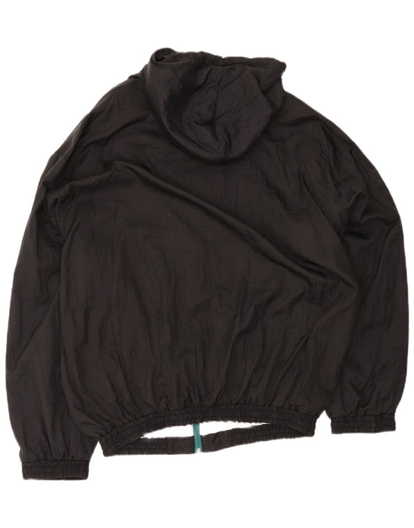Vintage ανδρική αθλητική φόρμα με κουκούλα Top Jacket XL Black Colourblock Polyamide