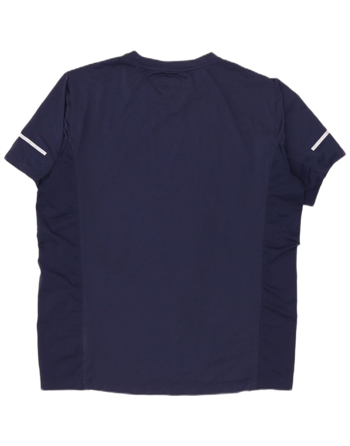 NEW BALANCE Ανδρικό T-Shirt Top Medium Navy Blue Polyester
