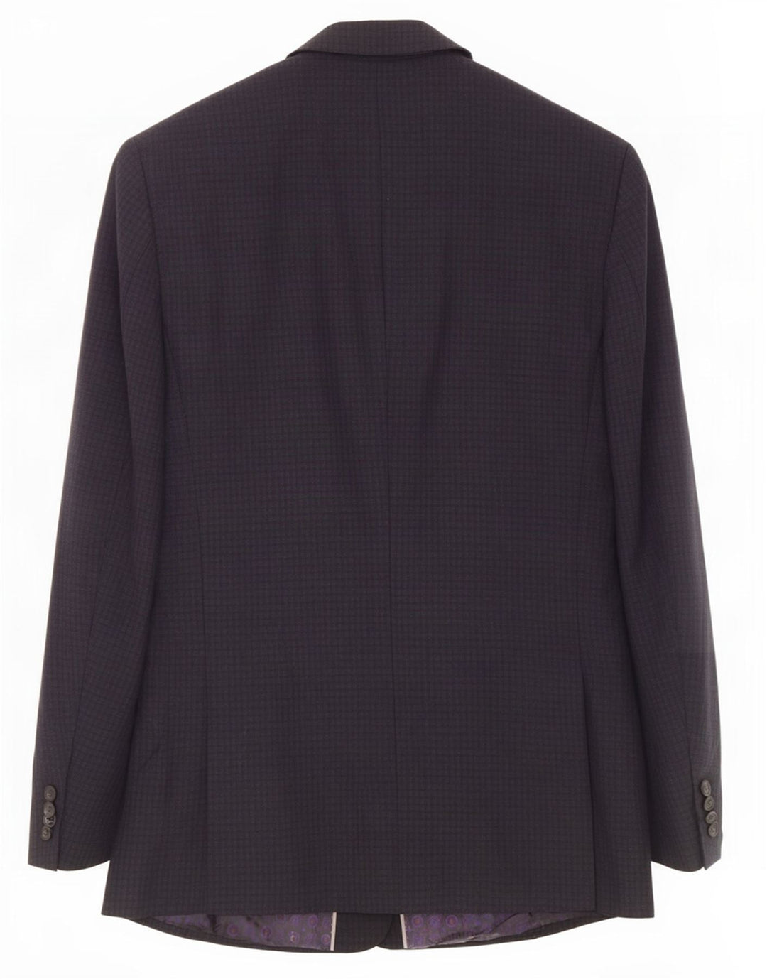 Marks & Spencer Ανδρικό σακάκι με 2 κουμπιά μπλέιζερ UK 36 Small Grey Check Wool