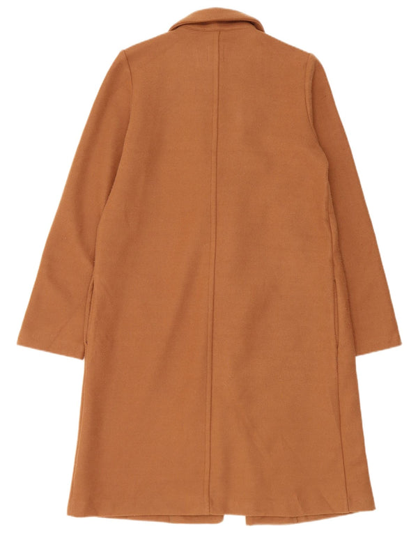 Zara Γυναικείο Πανωφόρι UK 10 Small Brown Polyester