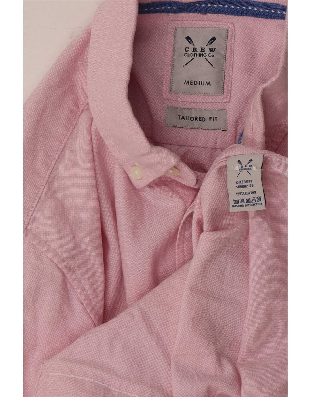 Ανδρικό πουκάμισο Crew Clothing Tailored Fit, μεσαίο ροζ βαμβακερό