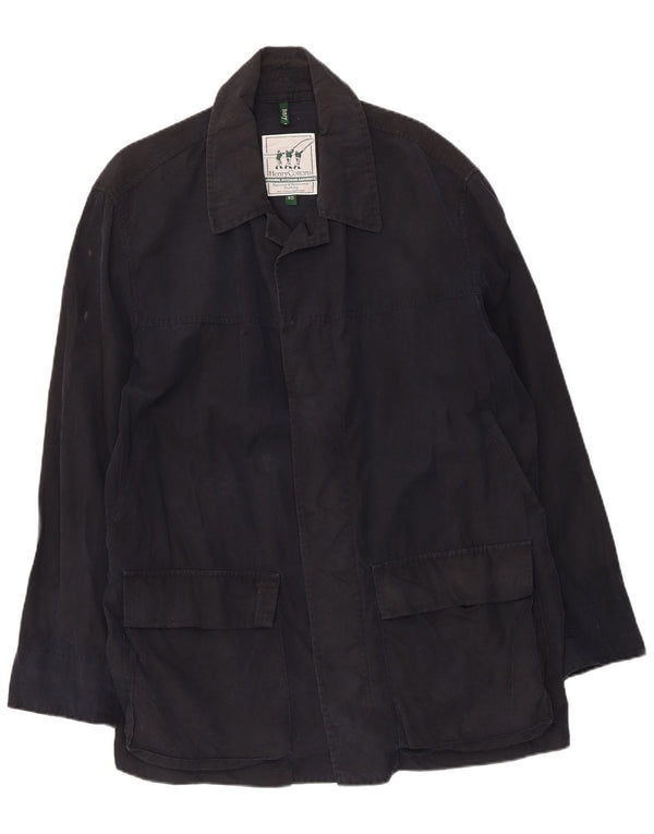 Ανδρικό μπουφάν βροχής Henry Cottons IT 50 Large Navy Blue Cotton