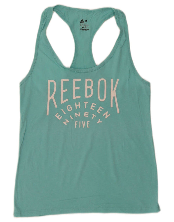 Reebok Γυναικείο Γιλέκο Γραφικών Τοπ UK 12/14 Medium Turquoise