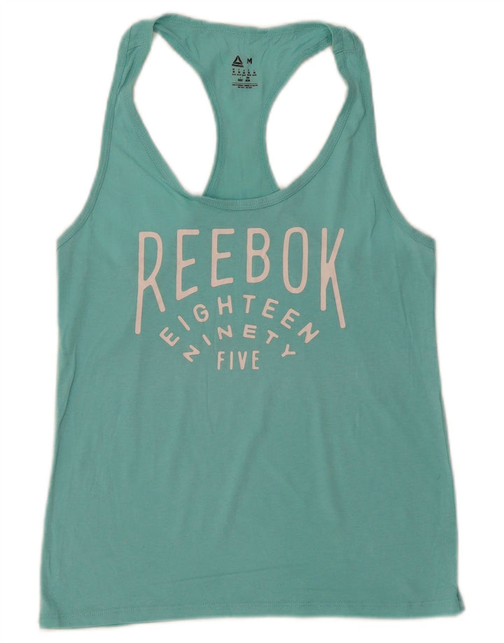 Reebok Γυναικείο Γιλέκο Γραφικών Τοπ UK 12/14 Medium Turquoise