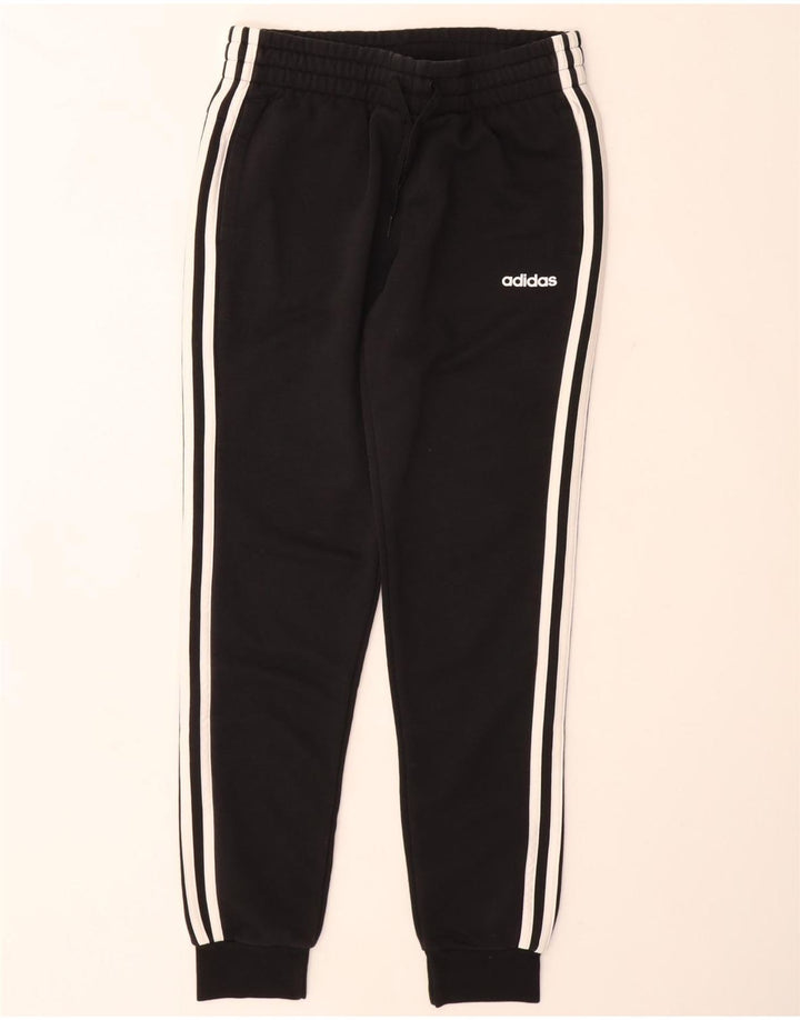 Γυναικεία αθλητική φόρμα ADIDAS Παντελόνι Joggers UK 8/10 Μικρό μαύρο βαμβακερό
