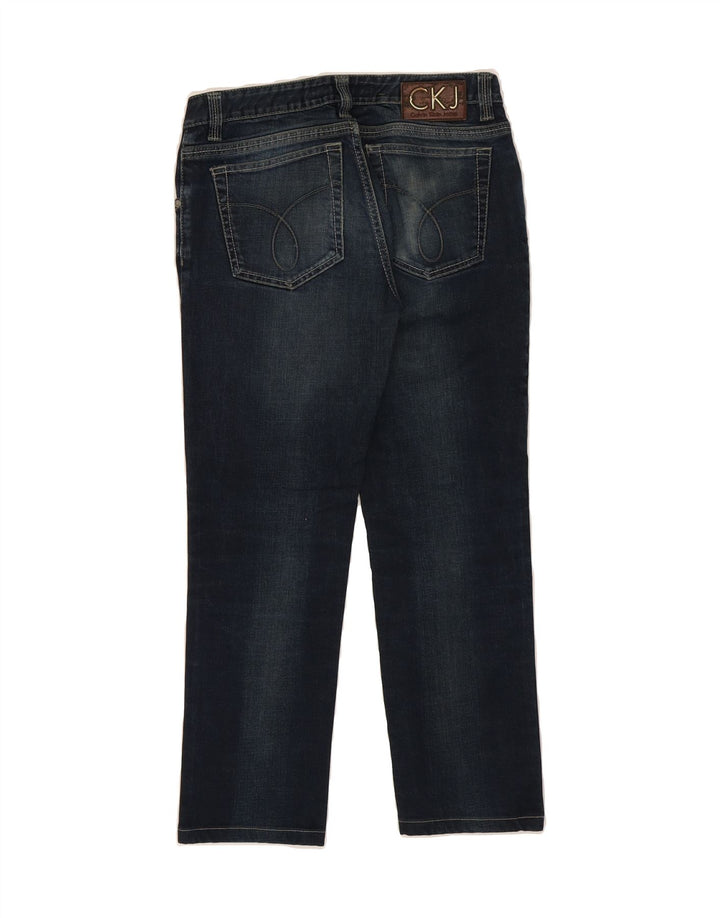 CALVIN KLEIN Womens Straight Jeans W30 L25 Blue Cotton Vintage Calvin Klein and Second-Hand Calvin Klein from Messina Hembry 