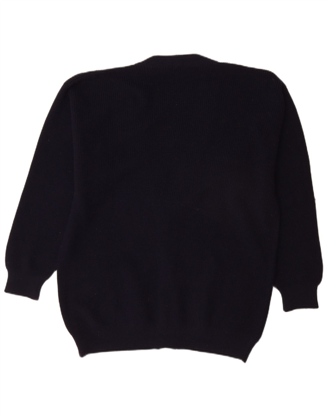 Vintage Ανδρική Ζακέτα πουλόβερ Μεγάλο Navy Blue New Wool