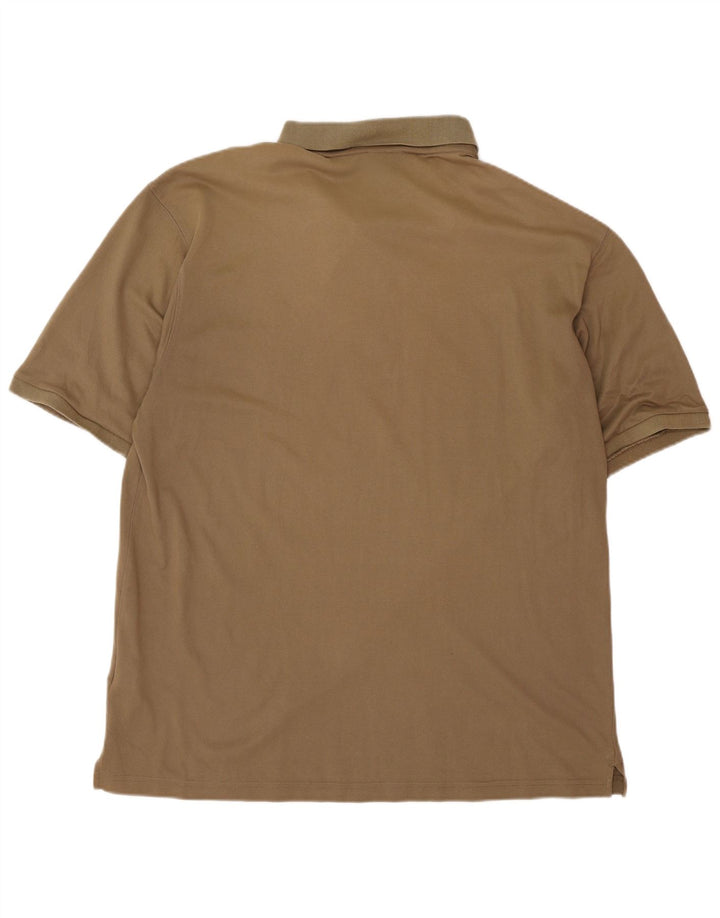 Ανδρικό μπλουζάκι πόλο CHAMPION 2XL Καφέ Βαμβακερό