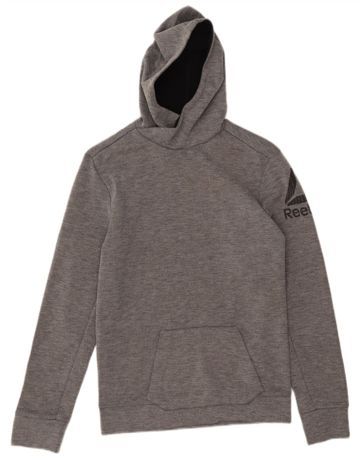 Ανδρικά Reebok Graphic Hoodie Jumper XS Grey Polyester