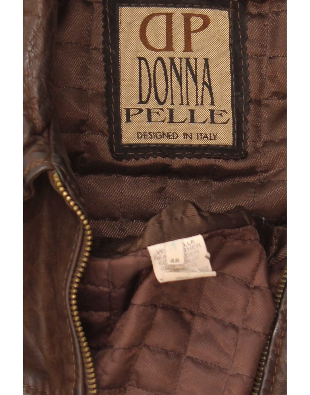 Δερμάτινο μπουφάν Donna Pelle Ανδρικό Loose Fit Δερμάτινο IT 46 Small Brown