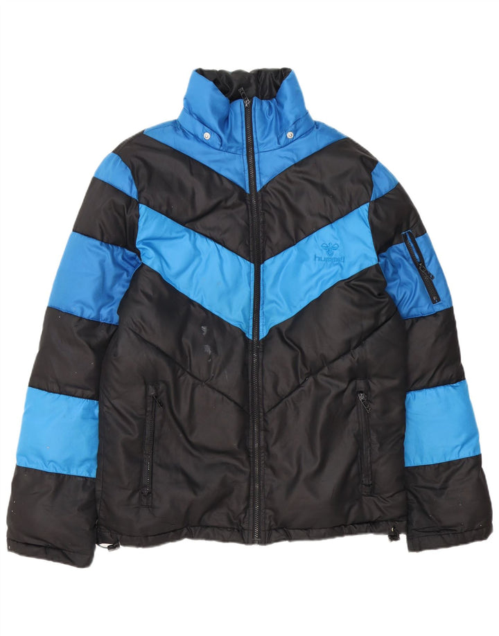 Ανδρικό μπουφάν Hummel UK 38 Medium Black Colorblock Πολυεστέρας