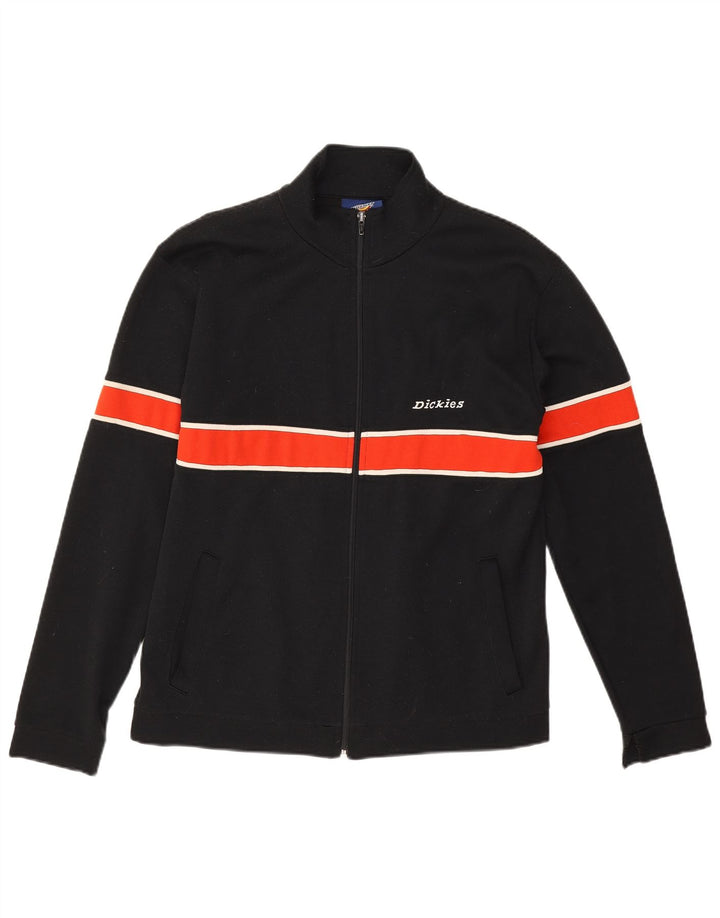 Ανδρική αθλητική φόρμα Dickies Μπουφάν μεσαίου μαύρου χρώματος βαμβακερό