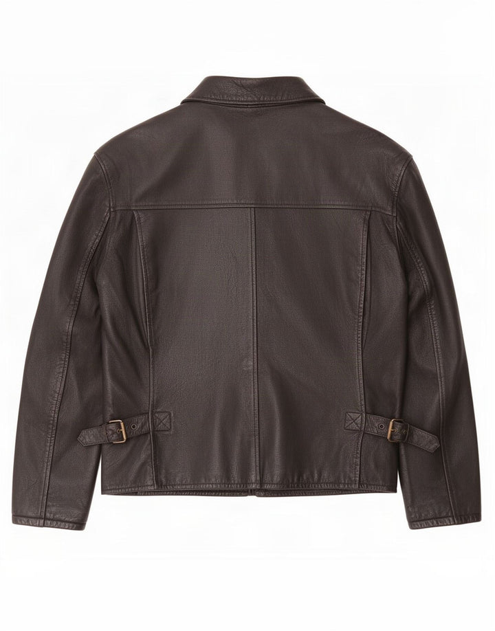 Vintage Ανδρικό Δερμάτινο Μπουφάν UK 42 XL Μαύρο