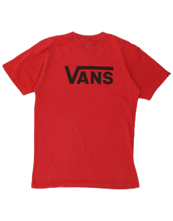 Ανδρικό γραφικό T-Shirt Vans Classic Fit Top Μεσαίο κόκκινο βαμβακερό