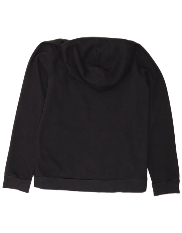 UNDER Armour Boys Hoodie Jumper 13-14 Years XL Μαύρο βαμβακερό