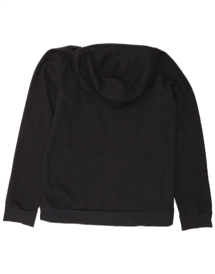 UNDER Armour Boys Hoodie Jumper 13-14 Years XL Μαύρο βαμβακερό