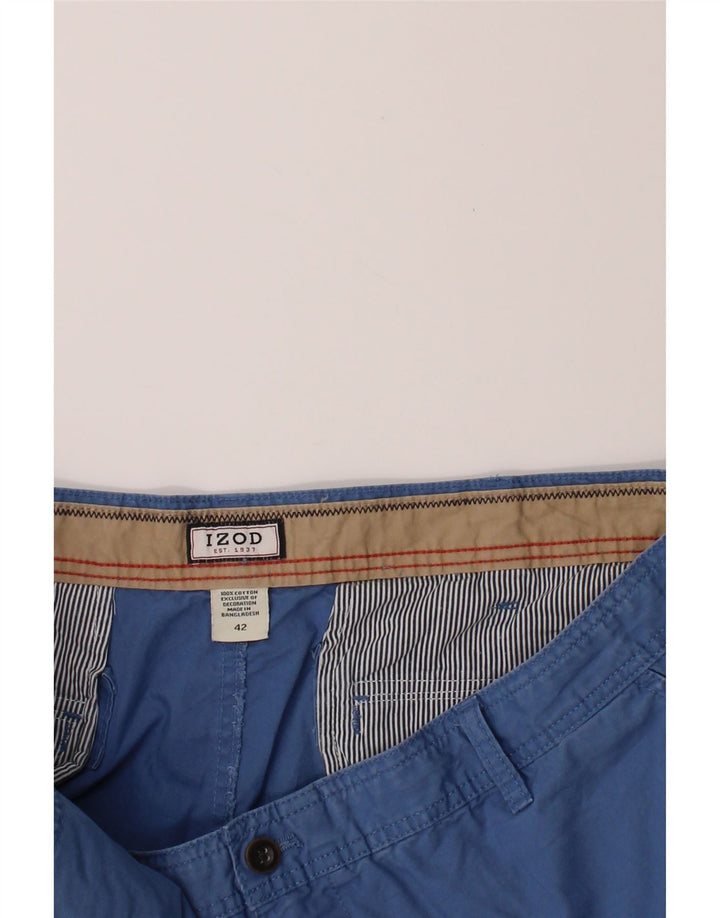 IZOD Mens Cargo Shorts W42 2XL Blue Cotton Vintage Izod and Second-Hand Izod from Messina Hembry 