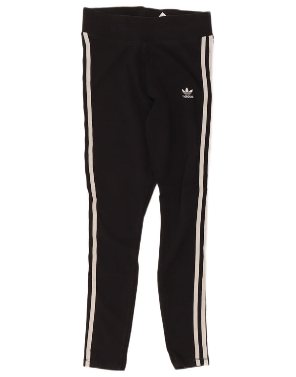 Γυναικείο κολάν Adidas UK 10 Small μαύρο βαμβακερό