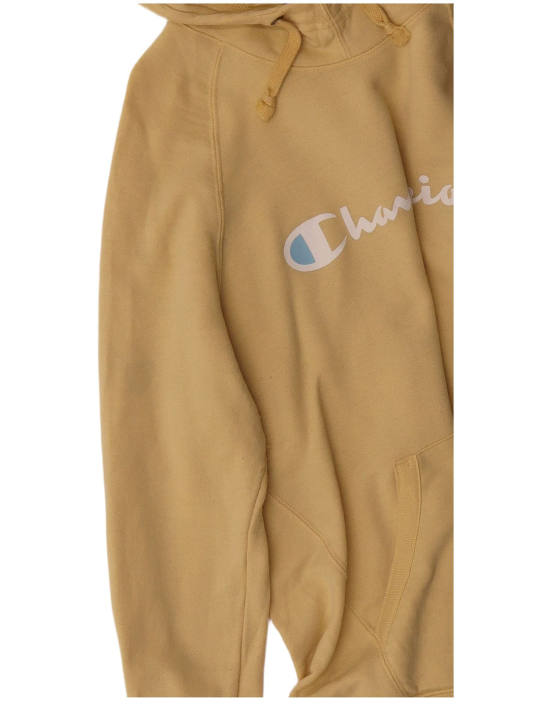 Champion Ανδρικά γραφικά με κουκούλα, μεγάλο κίτρινο πολυεστέρας