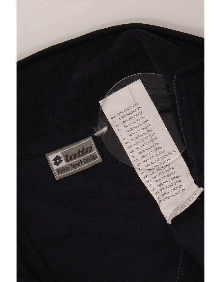 Lotto Ανδρικό φερμουάρ Fleece Jumper Μικρό Navy Blue Polyester