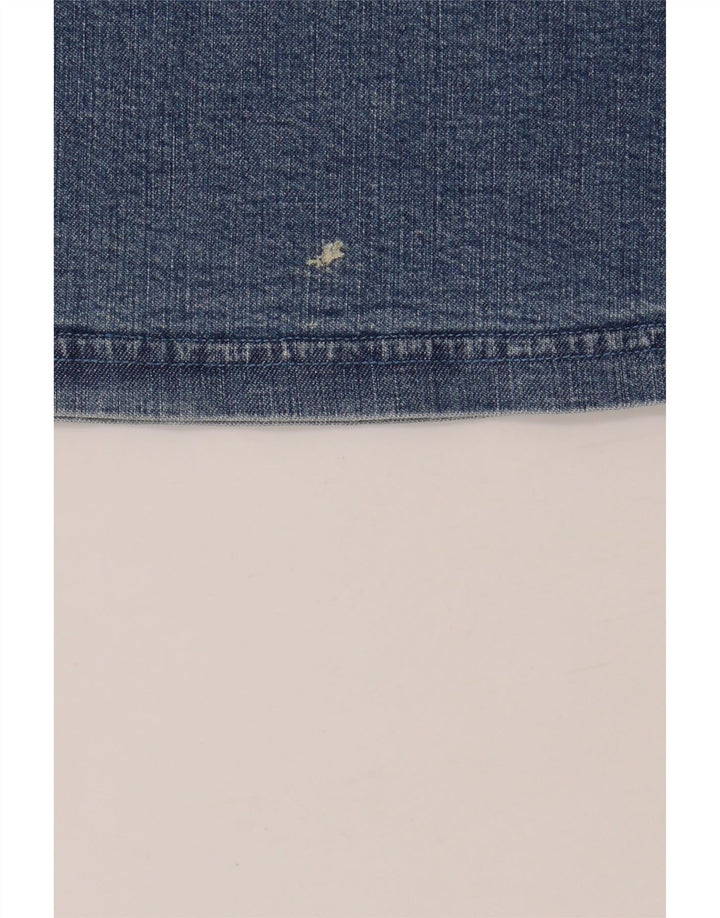 ARMANI Γυναικεία Τζιν Φούστα UK 14 Medium W28 Μπλε Βαμβακερή