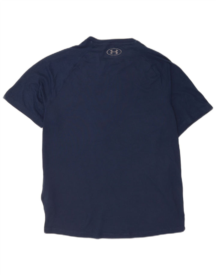 Under Armour Ανδρικό T-Shirt Top Medium Navy Blue Polyester