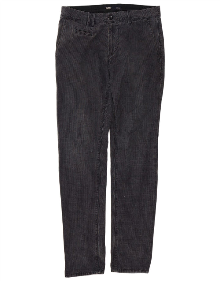 Rifle Ανδρικό Slim Παντελόνι Chino W32 L33 Navy Blue Check