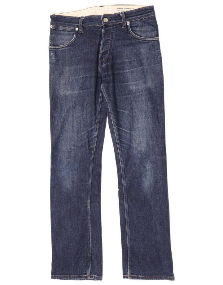 Γαλλικό Connection Ανδρικό κανονικό τζιν ίσιο W30 L32 Navy Blue Cotton