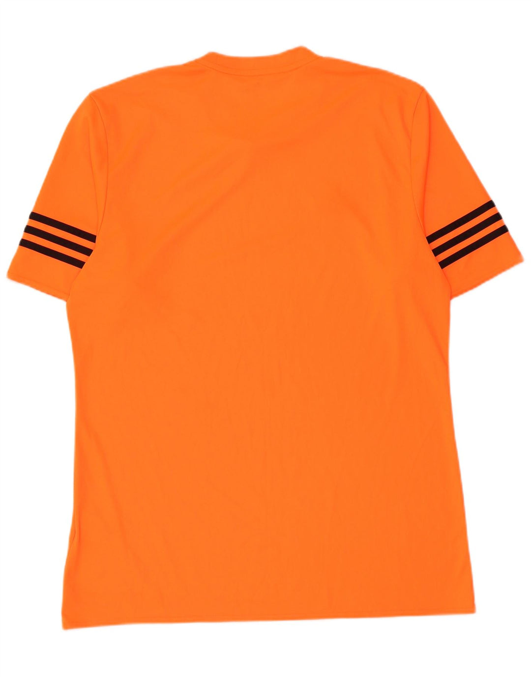 Adidas Ανδρικό T-Shirt Climalite Top μεγάλο πορτοκαλί ριγέ πολυεστέρα