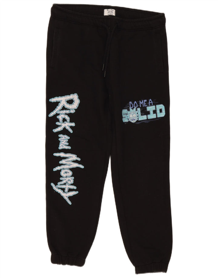 Pull & Bear Ανδρικές φόρμες Rick and Morty Παντελόνια Joggers Medium Black