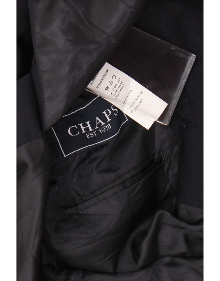 Chaps Ανδρικό Longline 2 Button Jacket Blazer UK 38 Medium Navy Blue Wool