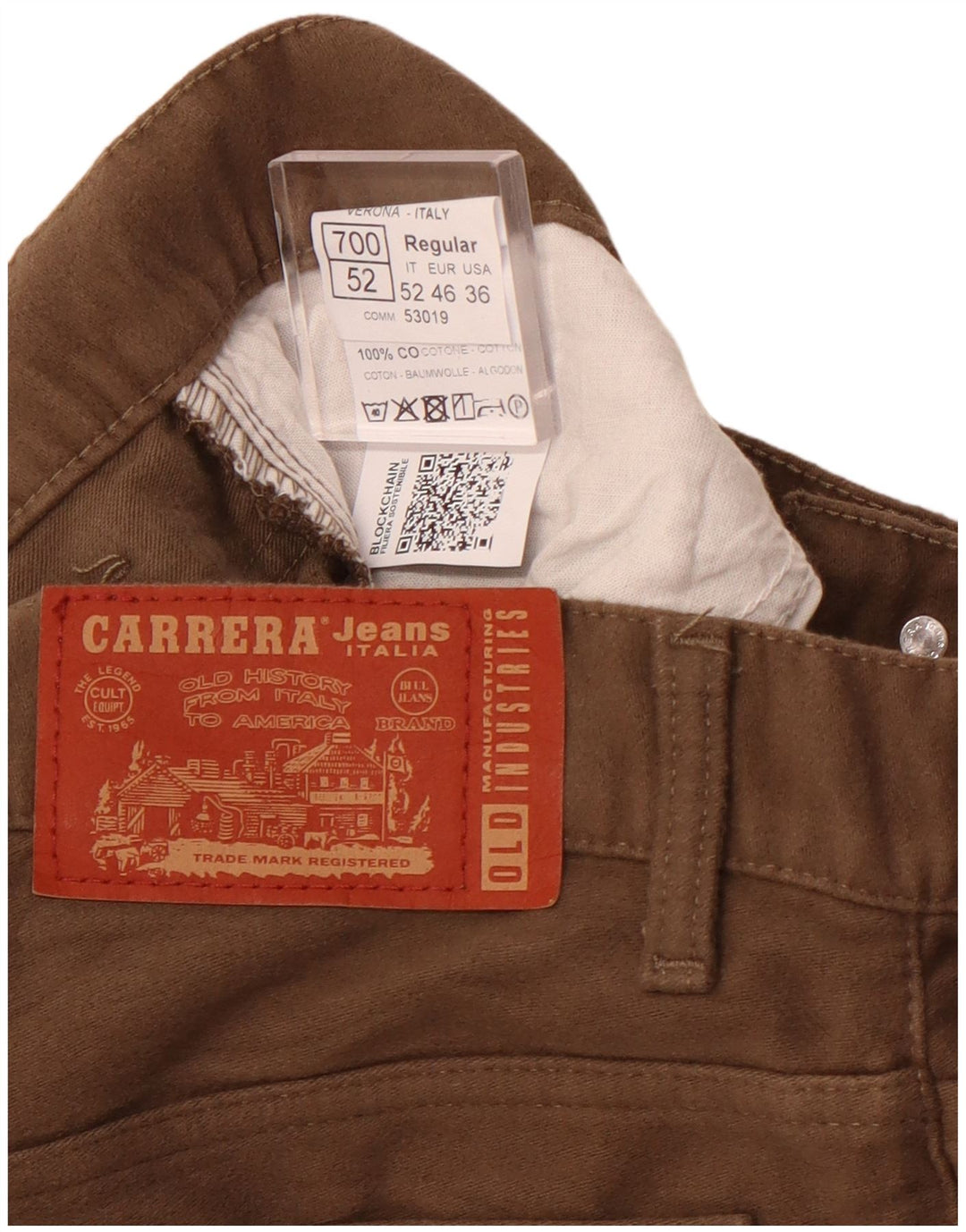 CARRERA Γυναικείο Regular Casual Παντελόνι W36 L32 Καφέ Βαμβακερό