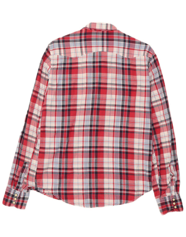 Γυναικείο πουκάμισο Levi's UK 14 Μεσαίο κόκκινο βαμβακερό καρό