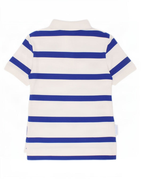 Polo Ralph Lauren Boys Polo πουκάμισο 7-8 ετών Μικρό λευκό ριγέ βαμβακερό