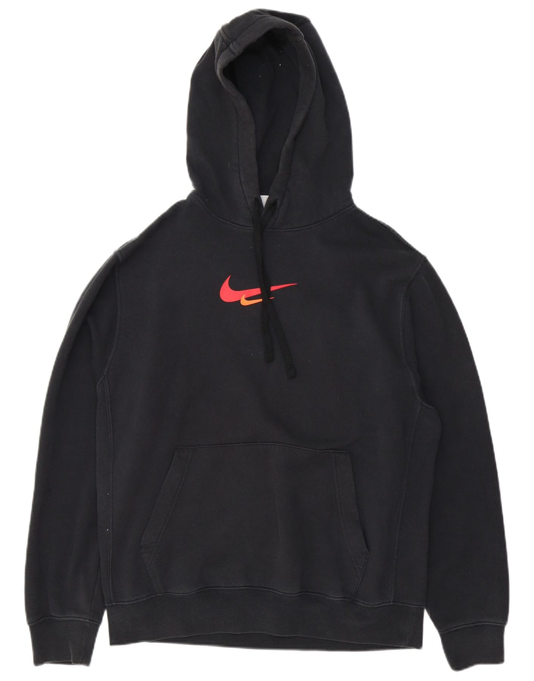 Ανδρικό γραφικό κουκούλα Nike, μεσαίο μαύρο βαμβακερό