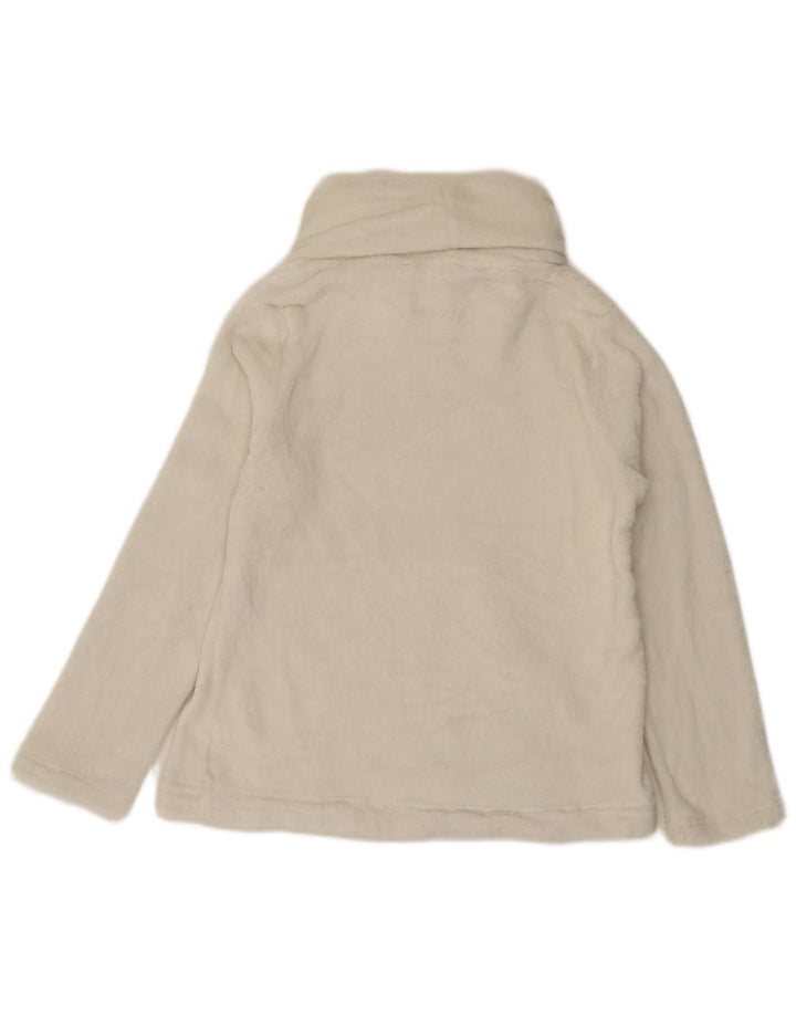 Γυναικείο Face Roll Fleece Jumper UK 12 Medium White Polyester